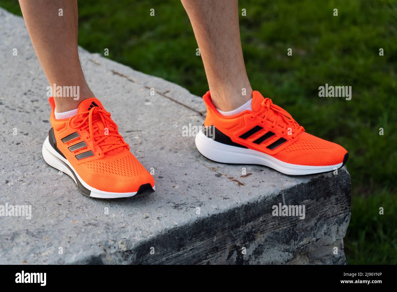 Adidas orange sneakers hi-res stock photography and images - Alamy