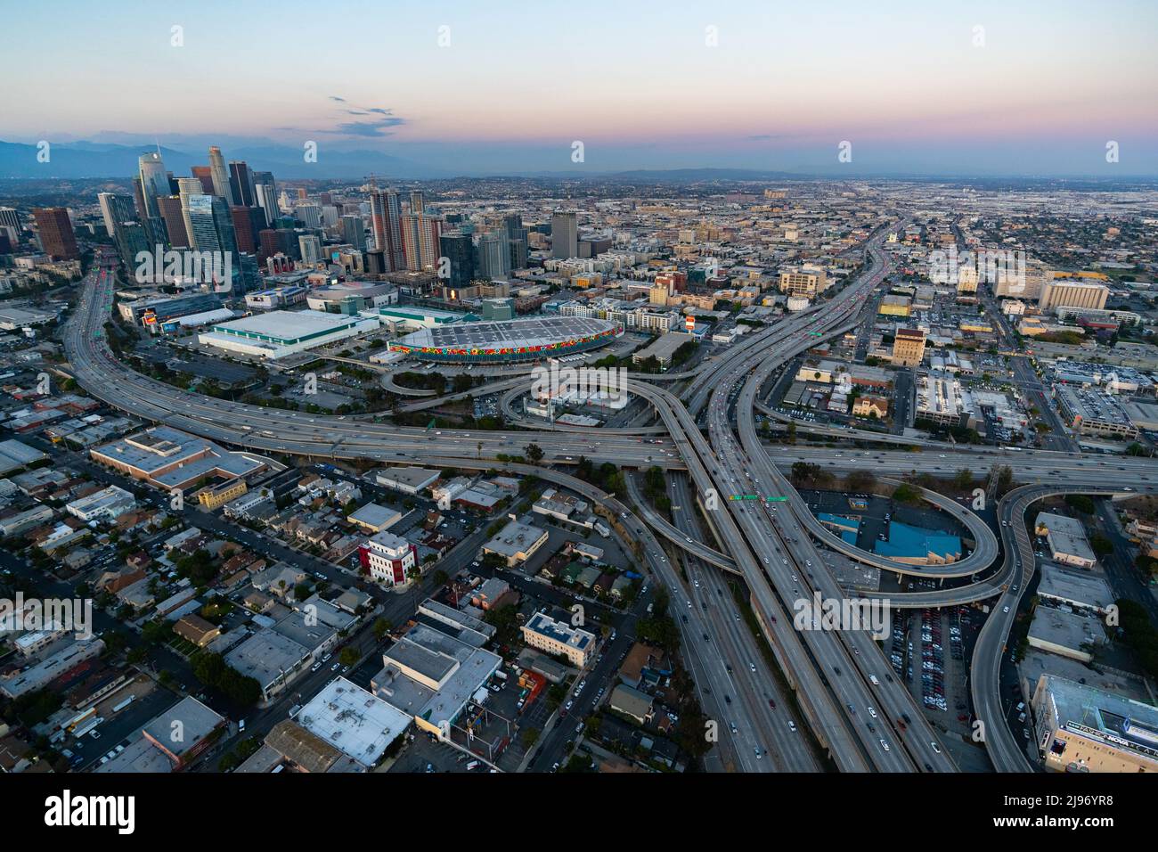 Los angeles downtown freeway 10 hi res stock photography and images Alamy