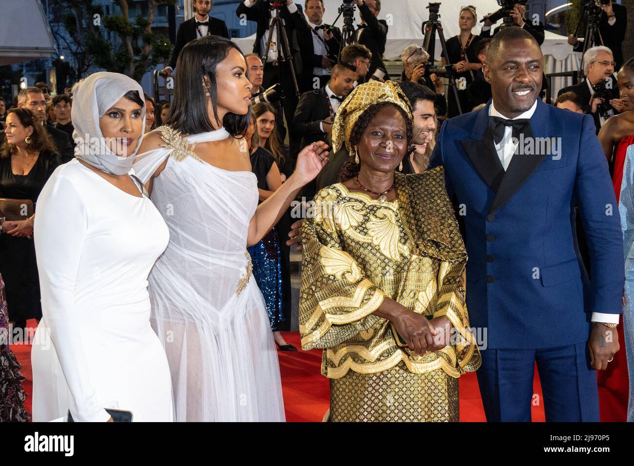 Cannes, France. 20th May, 2022. LR Maryam Egal, her daughter Sabrina