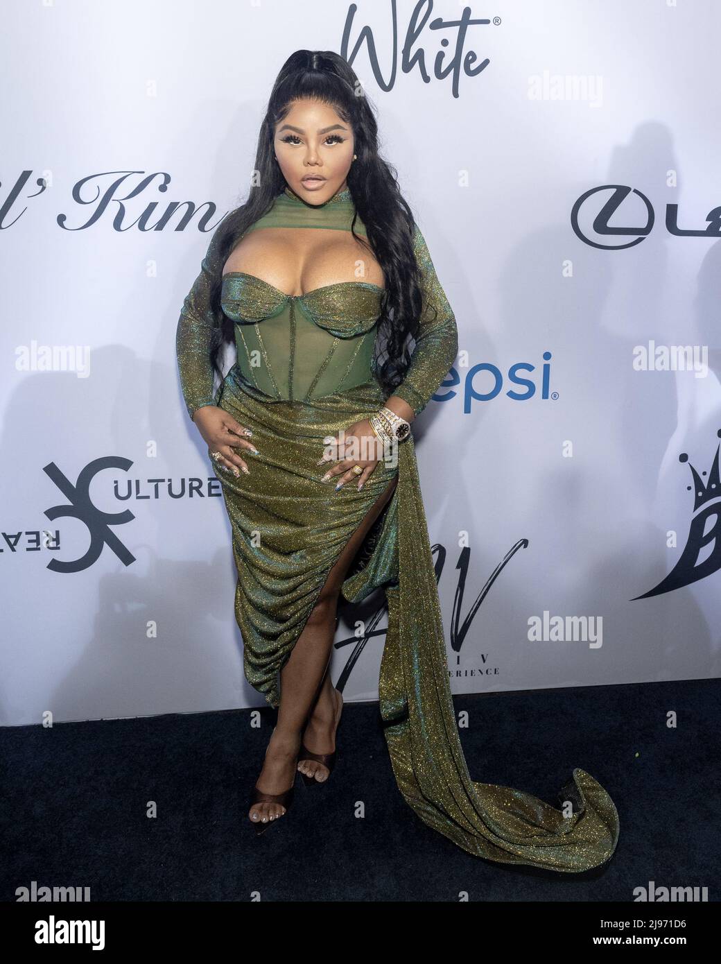 New York, USA. 20th May, 2022. Lil Kim arrives at her 2nd Annual B.I.G. Dinner Gala in honor of the late Biggie Small's 50th birthday celebration at Gustavino's in New York, New York, on May 20, 2022. (Photo by Gabriele Holtermann/Sipa USA) Credit: Sipa USA/Alamy Live News Stock Photo