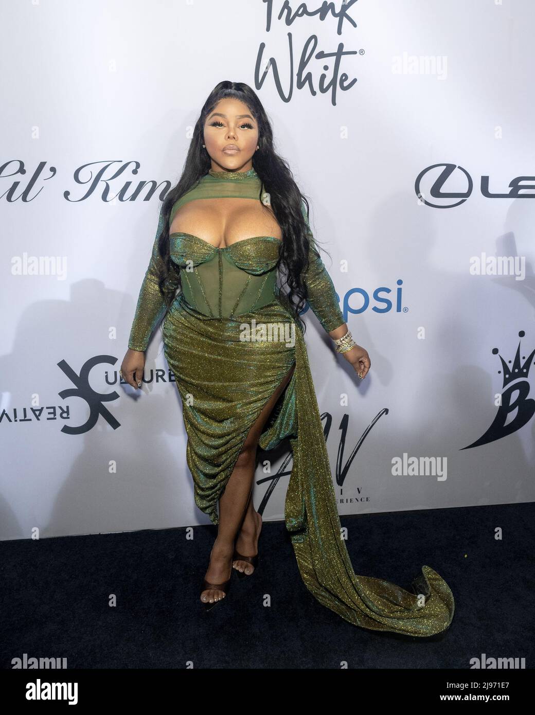 New York, USA. 20th May, 2022. Lil Kim arrives at her 2nd Annual B.I.G. Dinner Gala in honor of the late Biggie Small's 50th birthday celebration at Gustavino's in New York, New York, on May 20, 2022. (Photo by Gabriele Holtermann/Sipa USA) Credit: Sipa USA/Alamy Live News Stock Photo