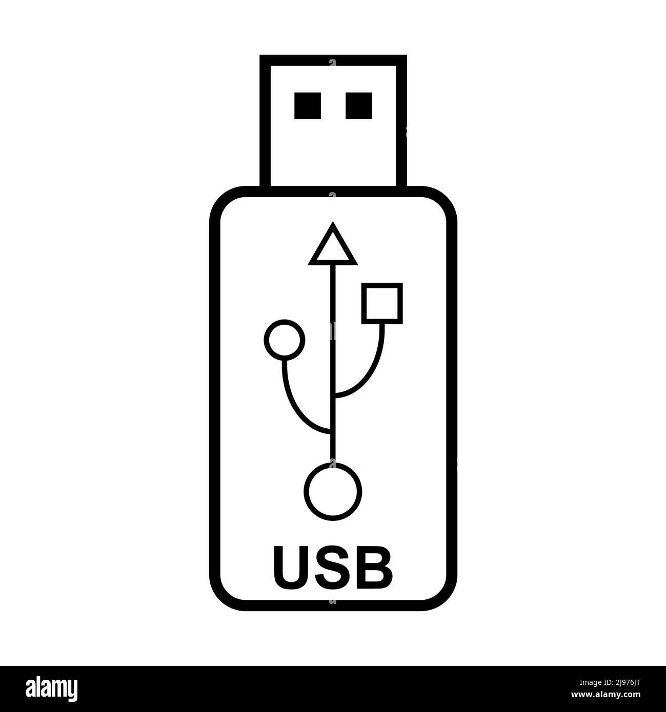 USB icon technology, connect device sign, electronic portable symbol  ,vector illustration media Stock Vector Image & Art - Alamy