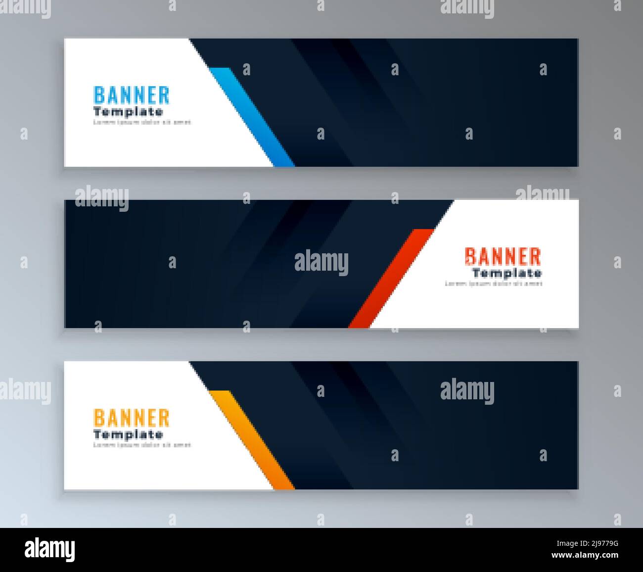 web banners template set with text space Stock Vector Image & Art Alamy