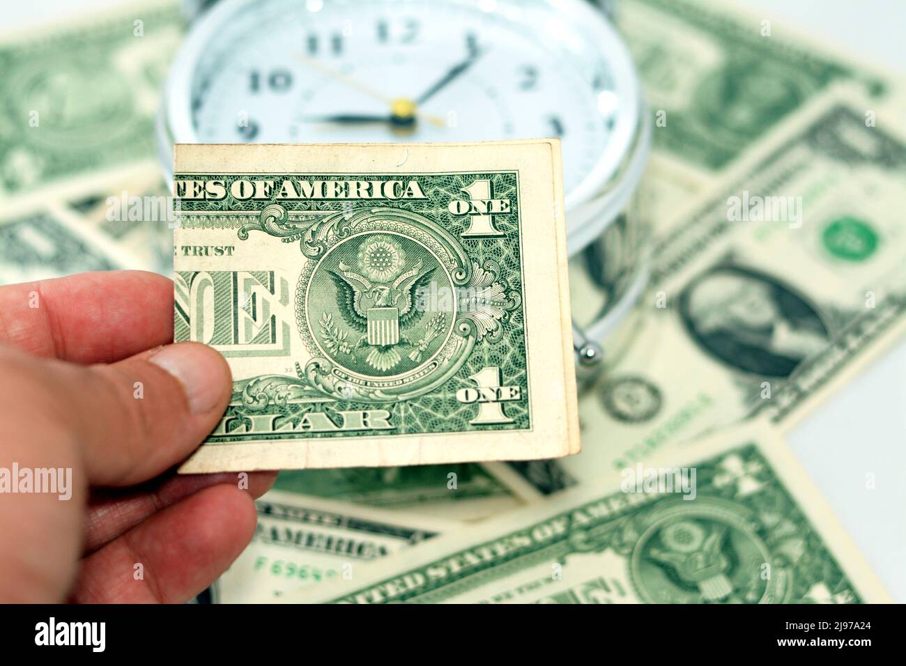 American money banknote currency bill 1 $ one American dollar, USA ...