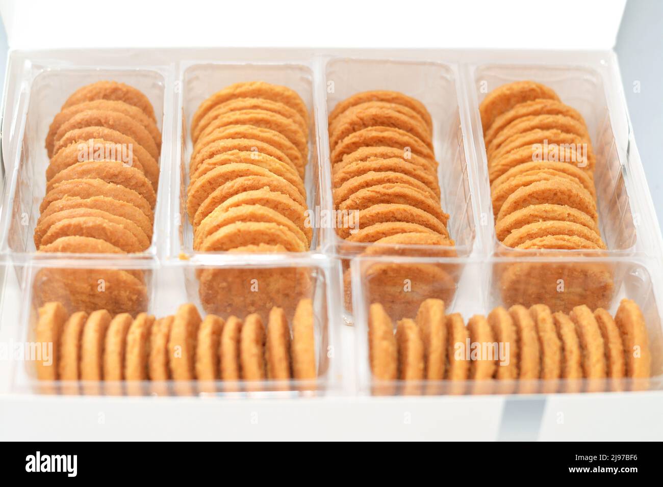 Racks of traditional Arabic cookies for celebration of Islamic holidays