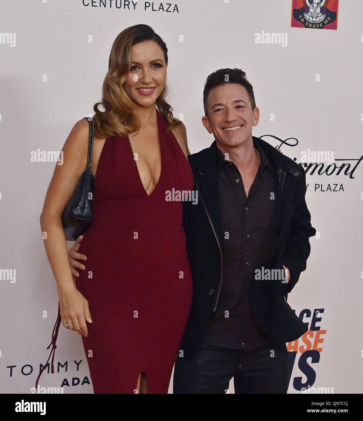 Los Angeles, USA. 21st May, 2022. Lindsay Bronson and David Faustino attend the 29th annual Race To Erase MS gala at the Fairmont Century Plaza in Los Angeles on Friday, May 20, 2022. Photo by Jim Ruymen/UPI Credit: UPI/Alamy Live News Stock Photo