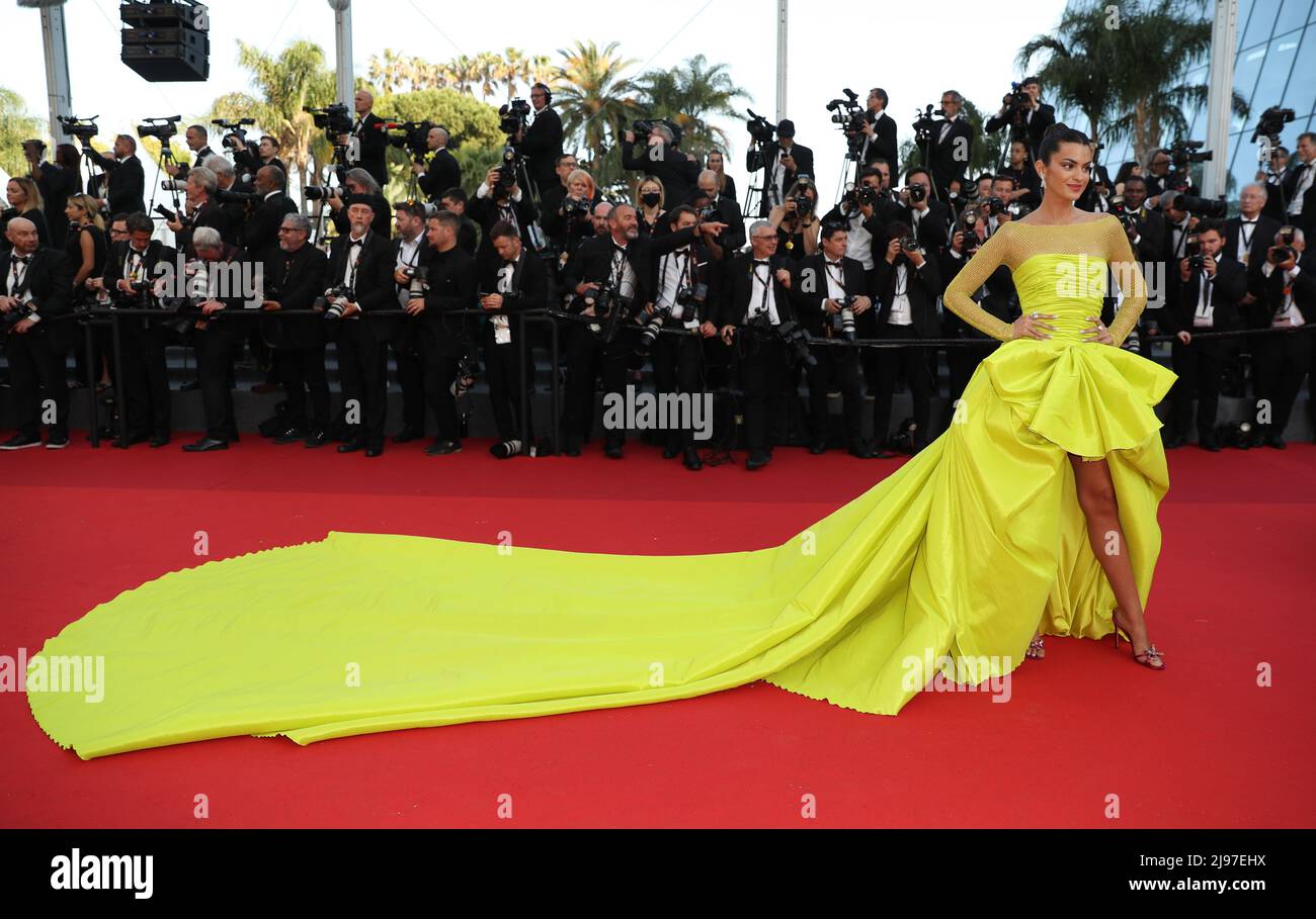 Cannes, France. 20th May, 2022. CANNES - MAY 20: Caylee Cowan arrives to  the premiere of  Three Thousand Years of Longing  during the 75th Edition  of Cannes Film Festival on