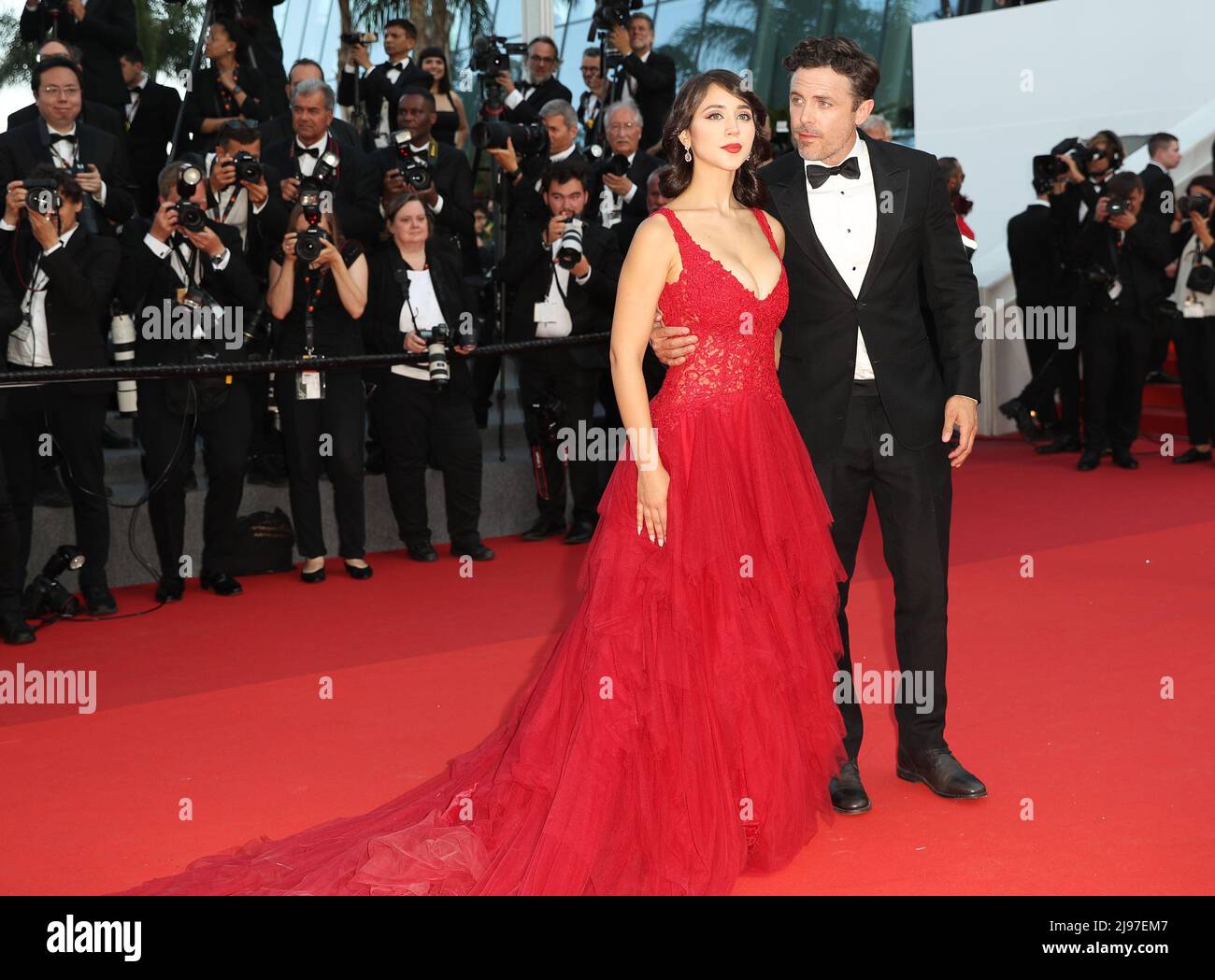 Caylee Cowan, Casey Affleck attending the party of the movie Elvis during  the 75th Cannes Film Festival in Cannes, France on May 25, 2022. Photo by  Julien Reynaud/APS-Medias/ABACAPRESSS.COM Stock Photo - Alamy