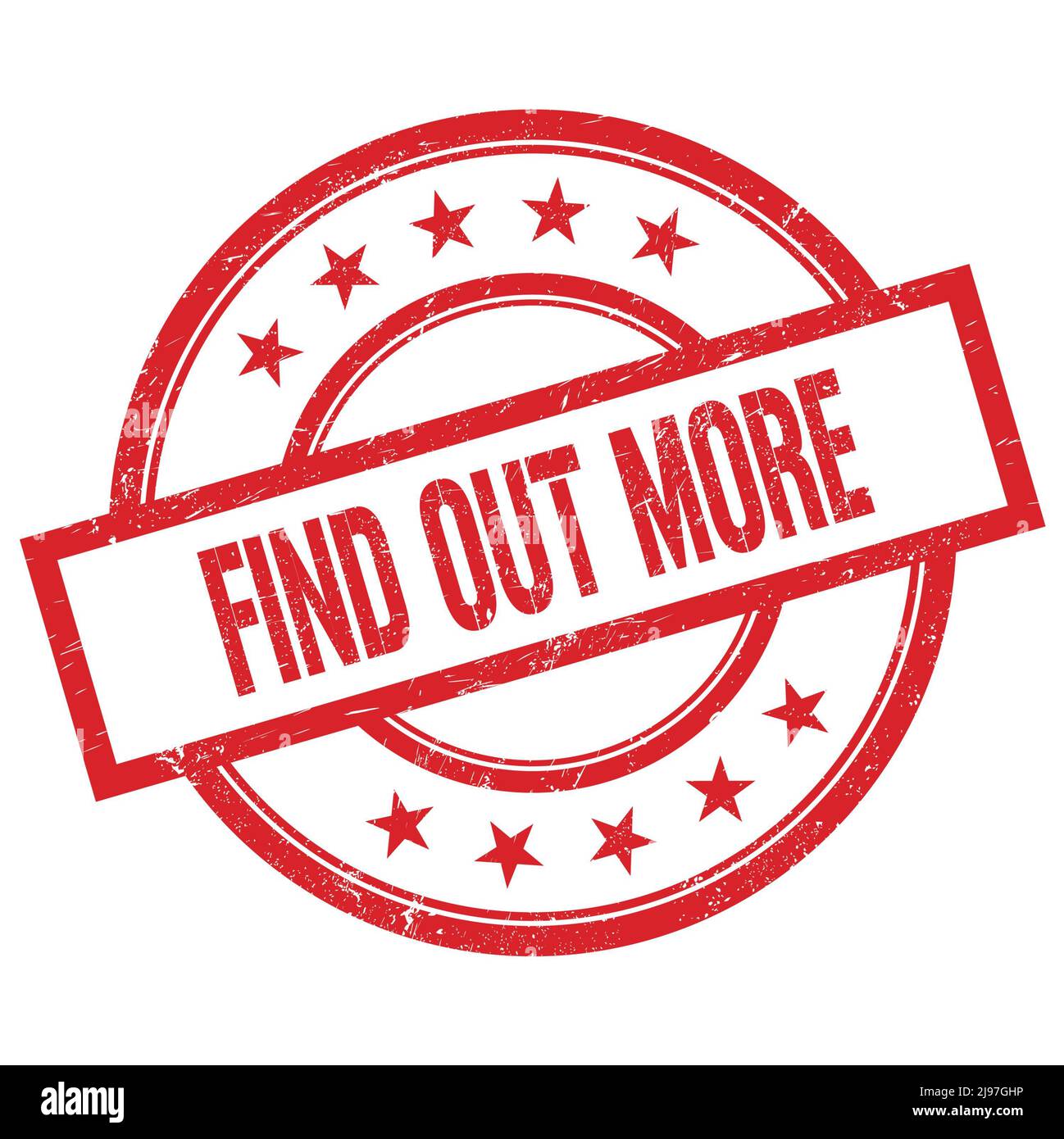 Please Find Out FIND OUT MORE text written on red round vintage rubber stamp Stock ...