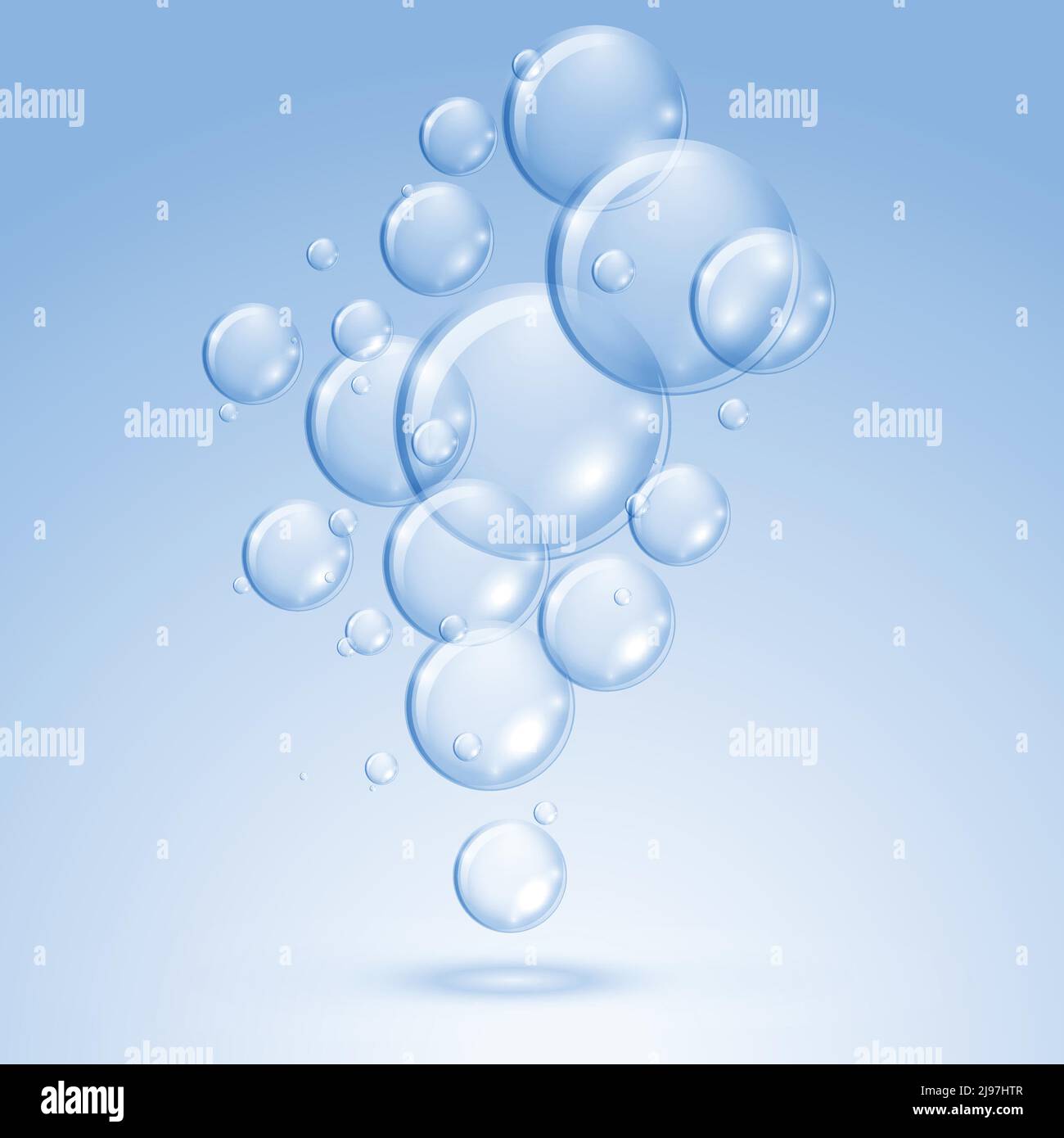 floating shiny water bubbles background Stock Vector Image & Art Alamy