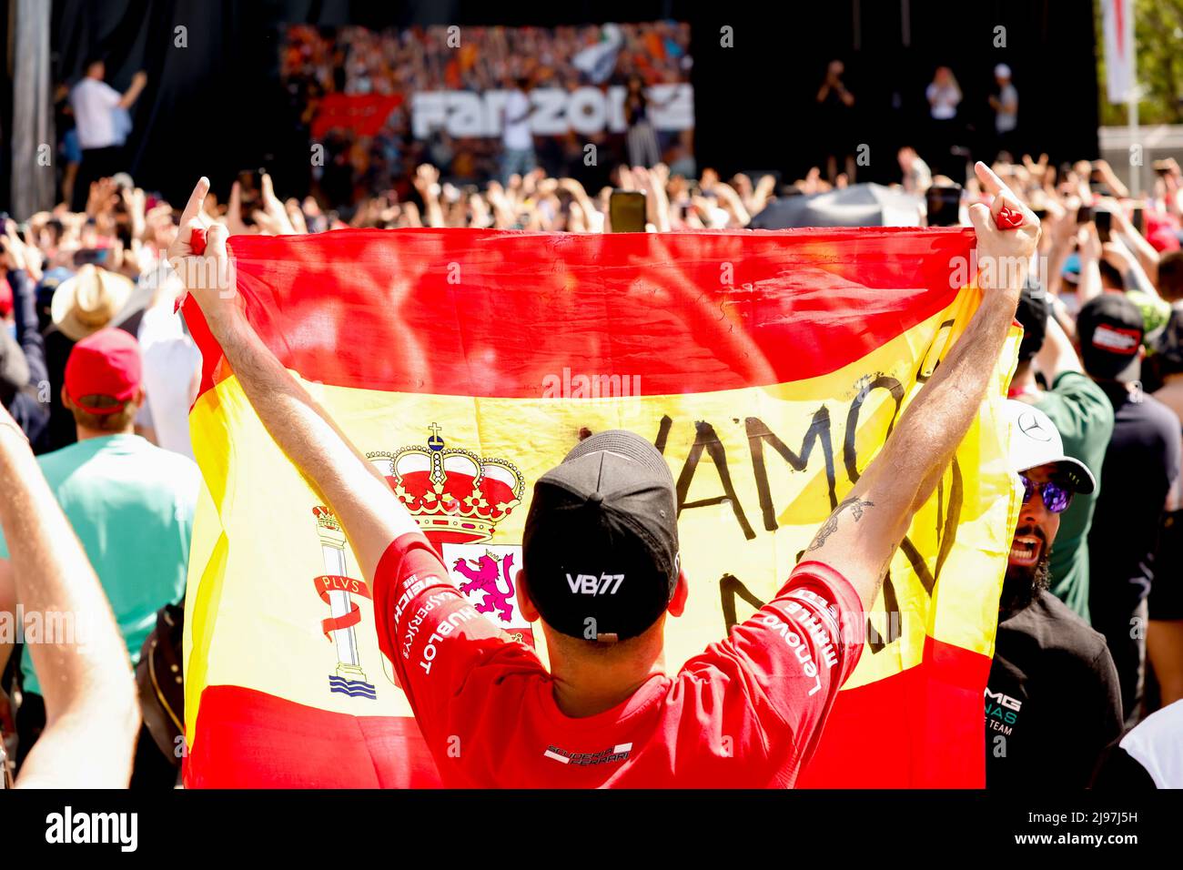Barcelona, Spain. 21st May, 2022. Spanish fan, F1 Grand Prix of Spain at Circuit de Barcelona-Catalunya on May 21, 2022 in Barcelona, Spain. (Photo by HIGH TWO) Credit: dpa/Alamy Live News Stock Photo