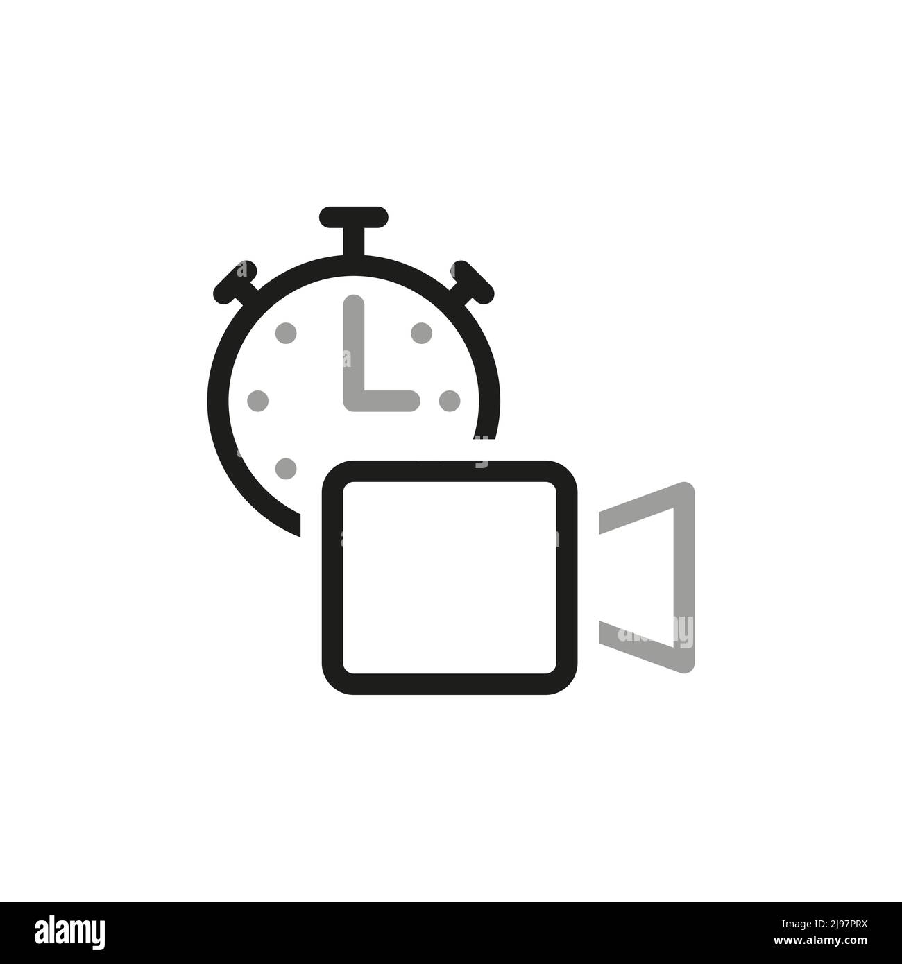 Simple Video Conference Interface Related Vector Line Icons. Contains such Icons as Share Screen