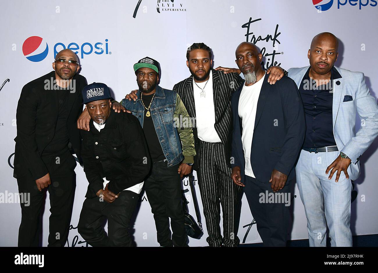 C J Wallace, Biggies son, and Junior M.A.F.I.A attends The 2nd Annual Biggie Dinner Gala for Notoious BIG's 50th Birthday Celebration on May 20, 2022 at Gustavino's in New York, New York, USA. Robin Platzer/ Twin Images/ Credit: Sipa USA/Alamy Live News Stock Photo