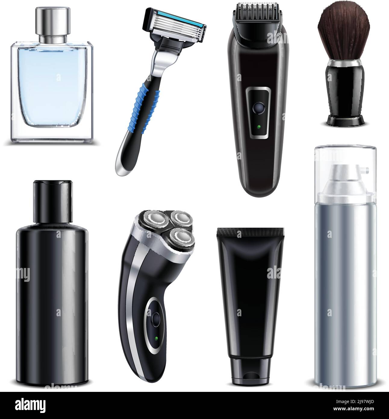 Using shaving foam Stock Vector Images Alamy