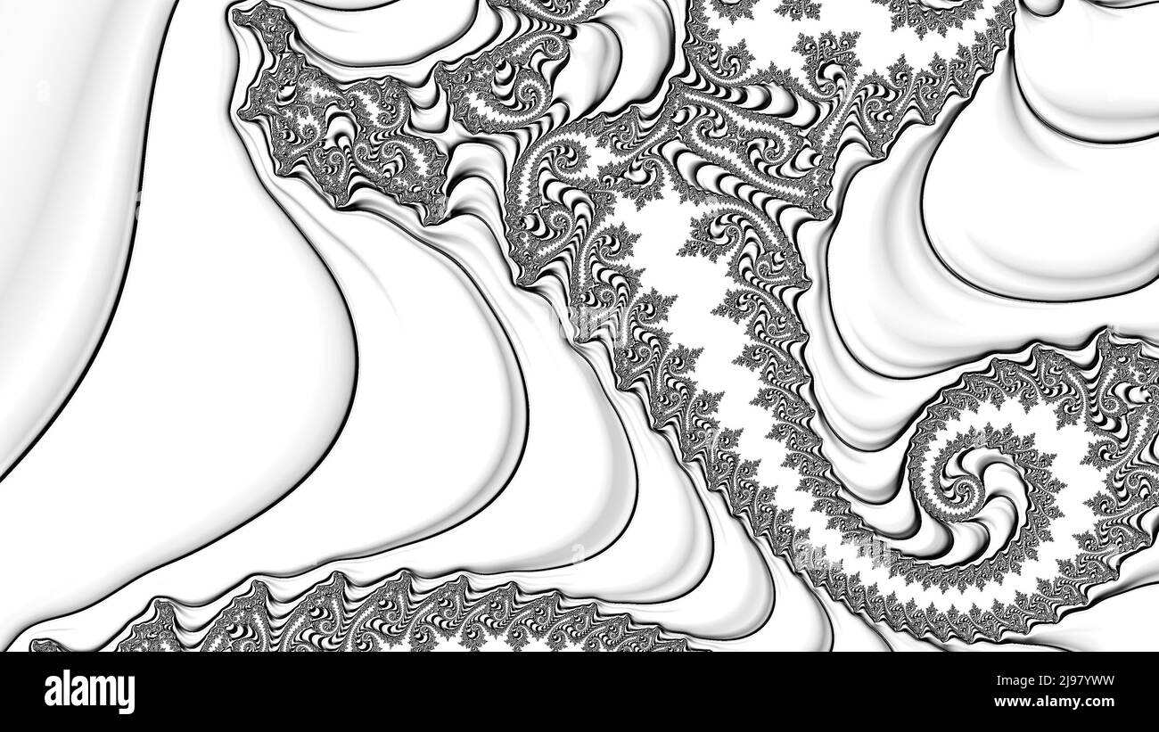 Abstract Computer generated Fractal design. A fractal is a never-ending ...