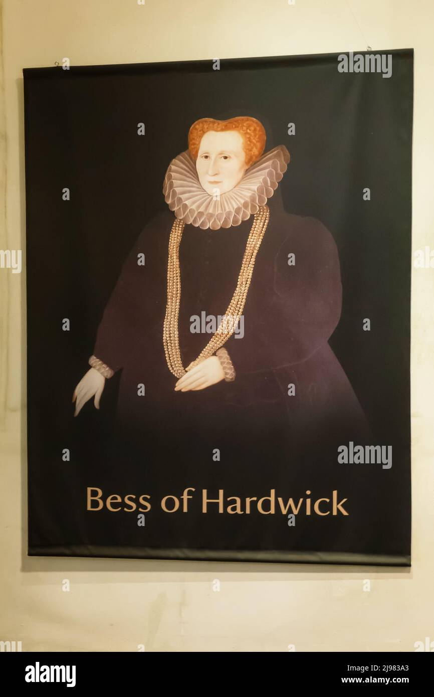 England. Derbyshire. Hardwick, Bess of Hardwick Stock Photo