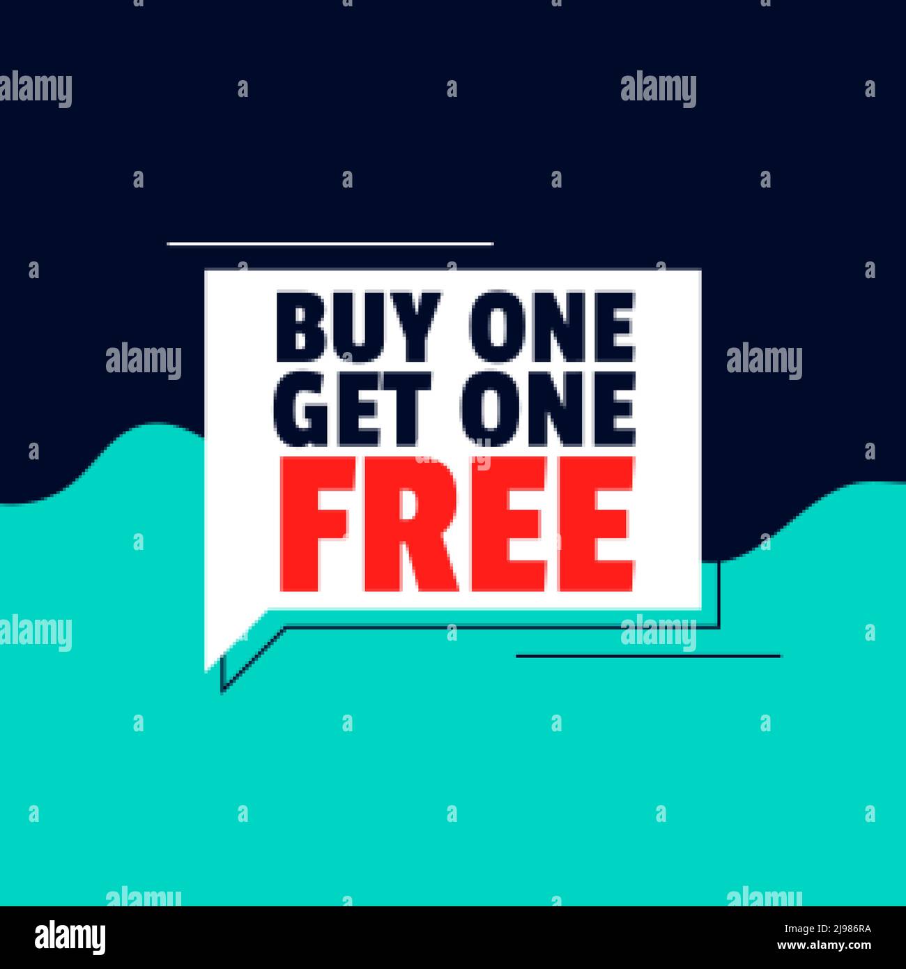 flat buy one get one free banner design Stock Vector Image & Art - Alamy