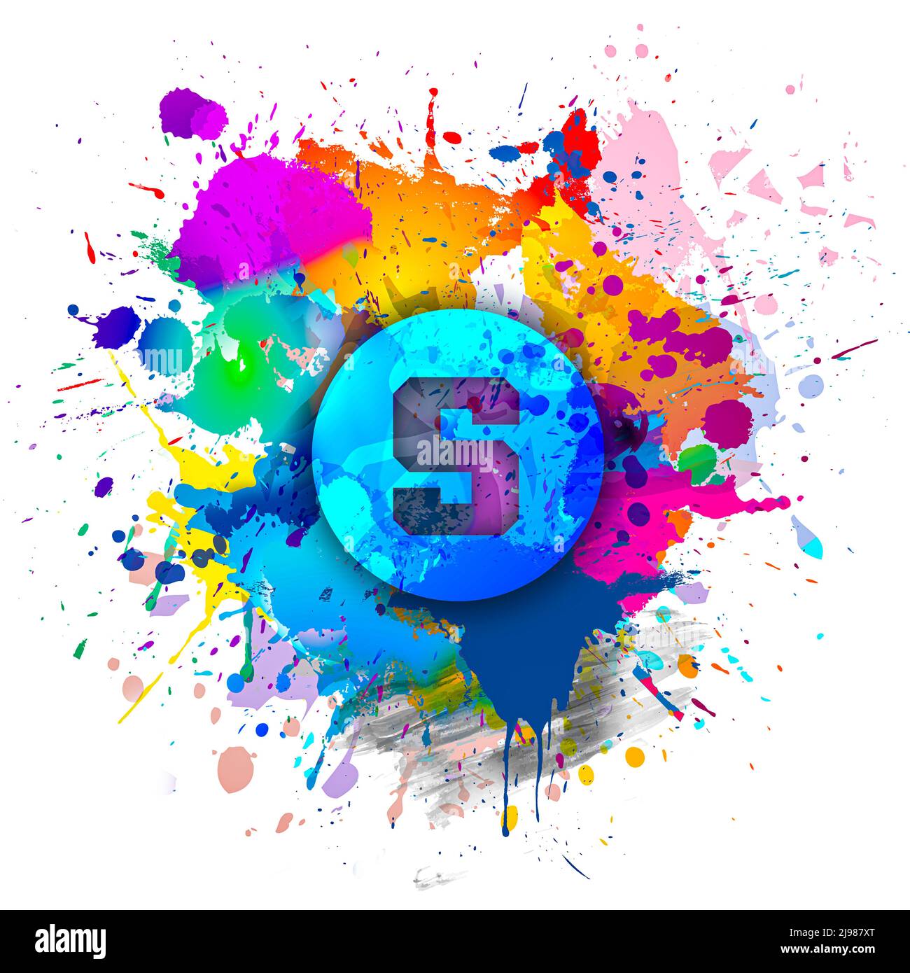 3D rendering cryptocurrency sandbox coin on colorful background,  cryptocurrency concept 3D illustration Stock Photo - Alamy
