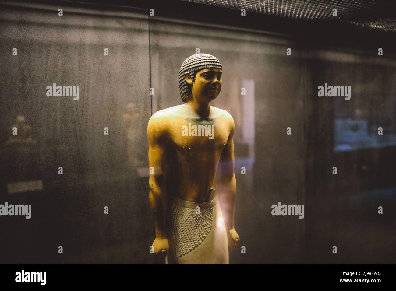 Ancient Egyptian exhibits in the Imhotep Museum, located near the