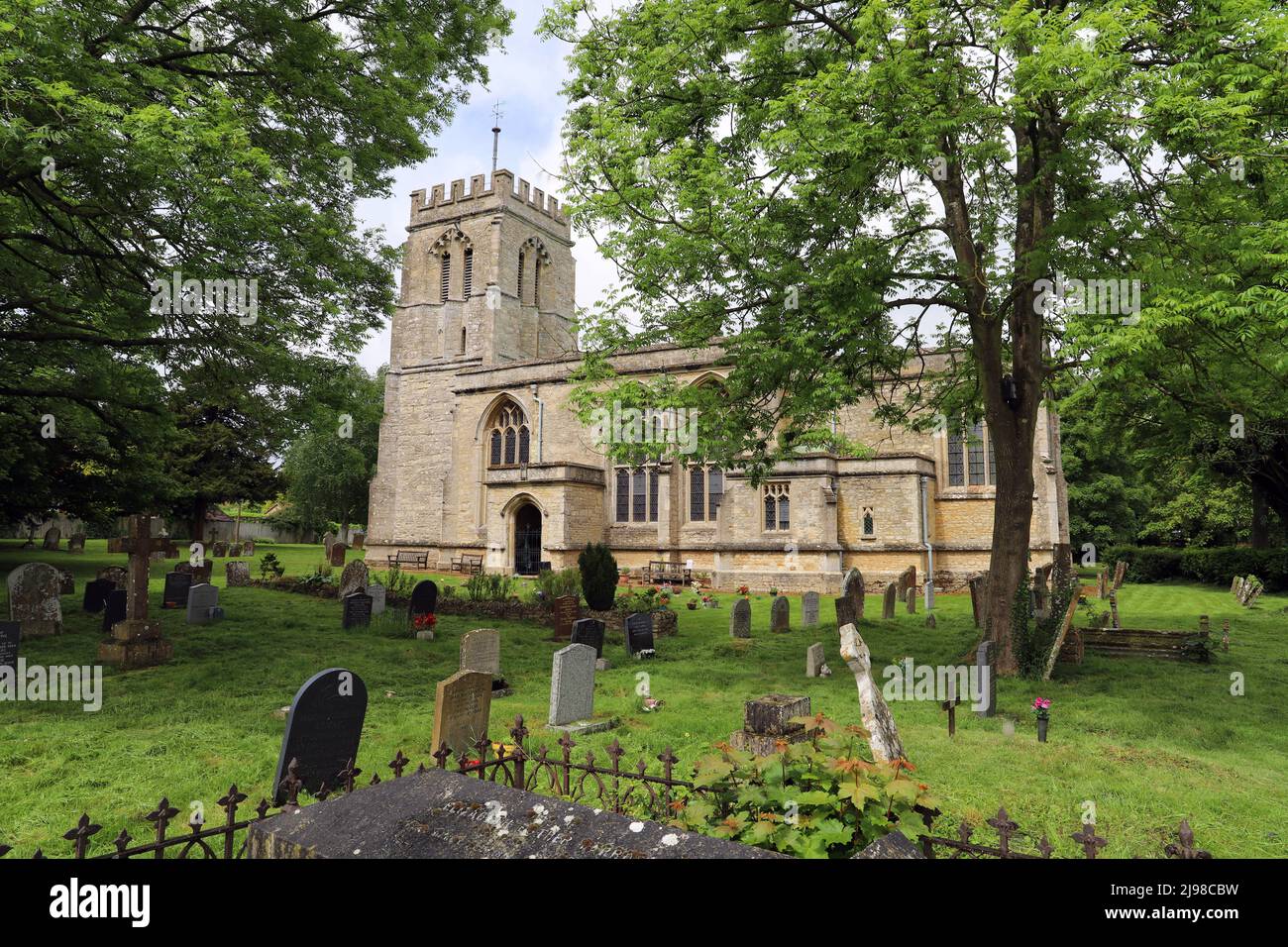 St Edmund's Church, Maids Moreton, Buckinghamshire Stock Photo