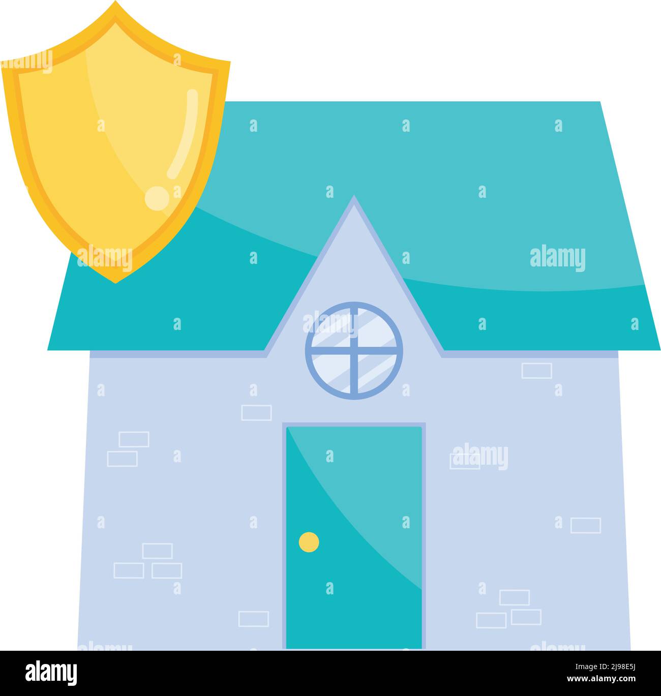 house with insurance shield icon Stock Vector Image & Art - Alamy