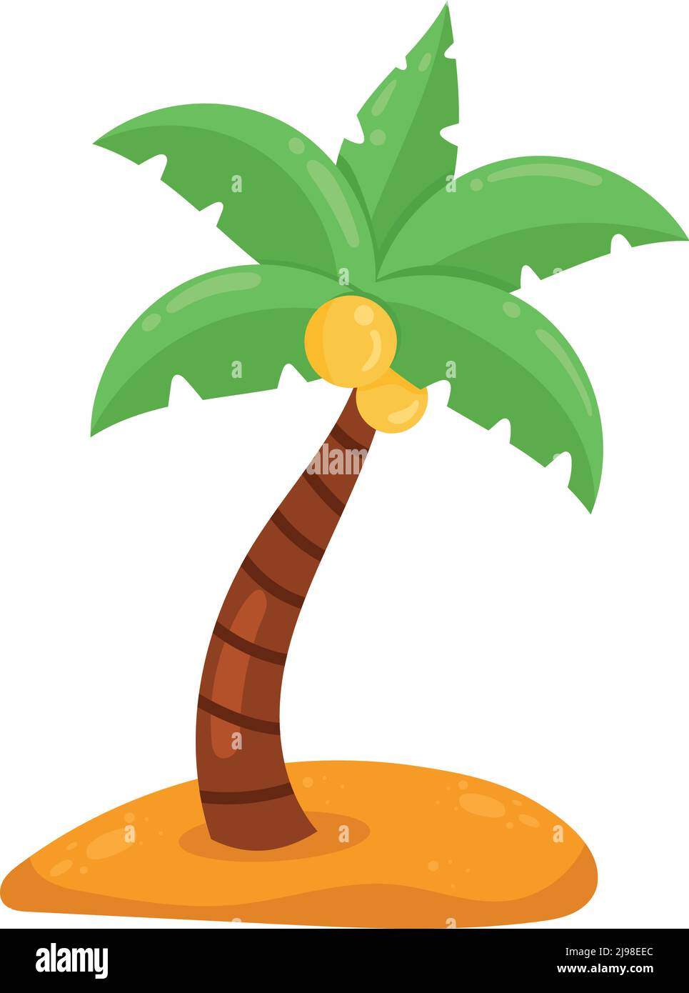 tropical tree palm nature icon Stock Vector Image & Art - Alamy