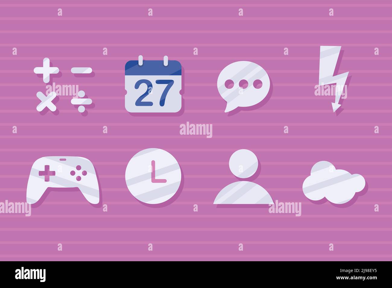 set of social media applications icons Stock Vector Image & Art - Alamy