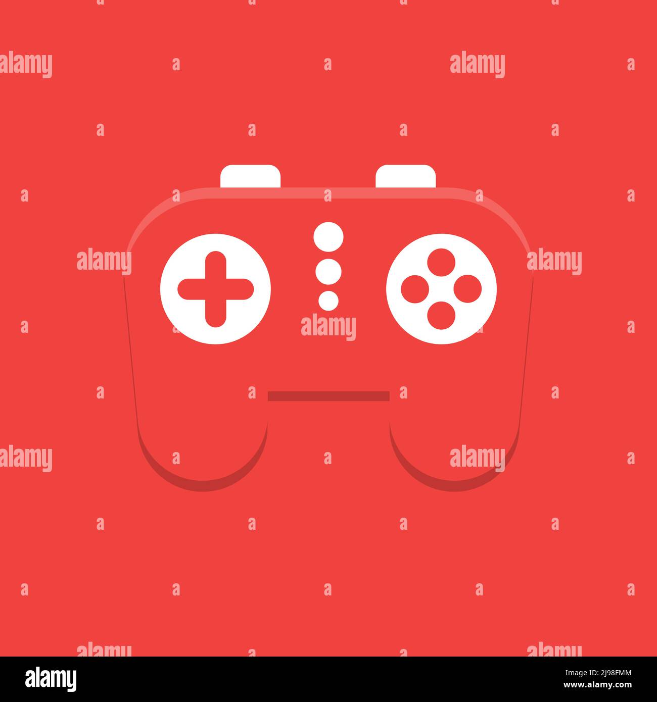 Joypad for video games. Joystick flat icon Stock Vector