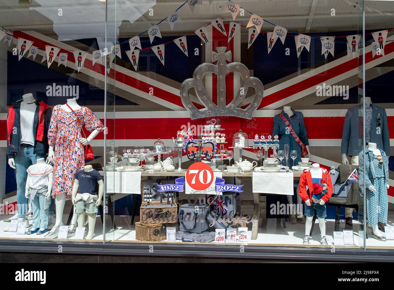 The window display of the daniel department store in windsor hires