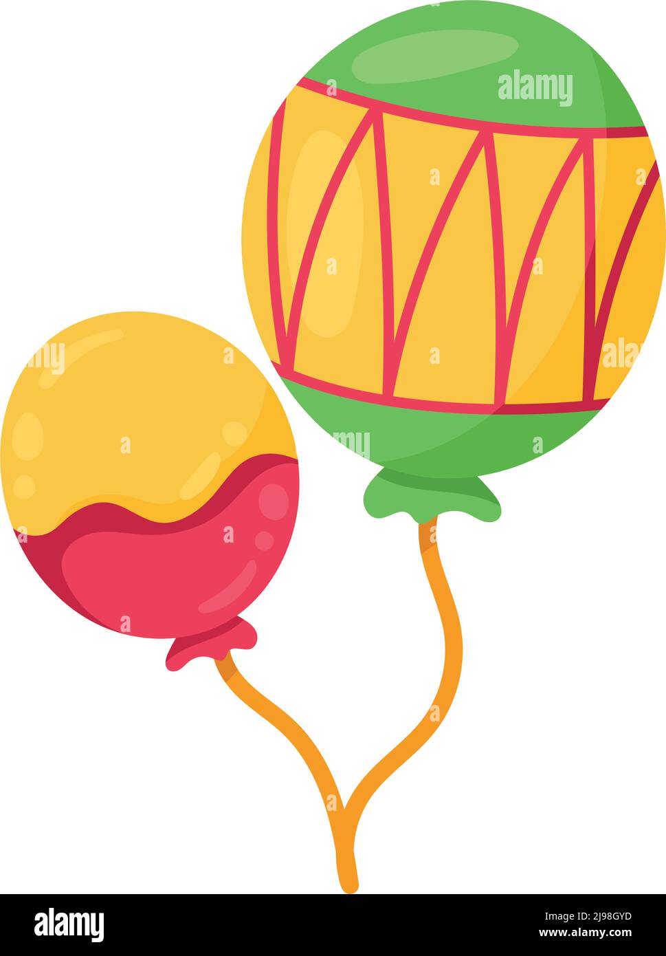 balloons helium floating tropicals colors Stock Vector Image & Art - Alamy