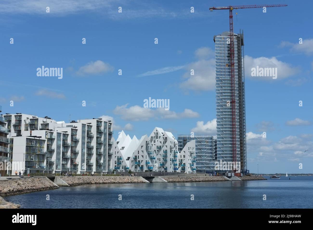 Iceberg residential complex with 200 apartments and Lighthouse, Denmark