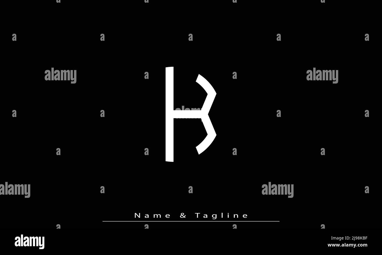 Alphabet letters Initials Monogram logo K Stock Vector