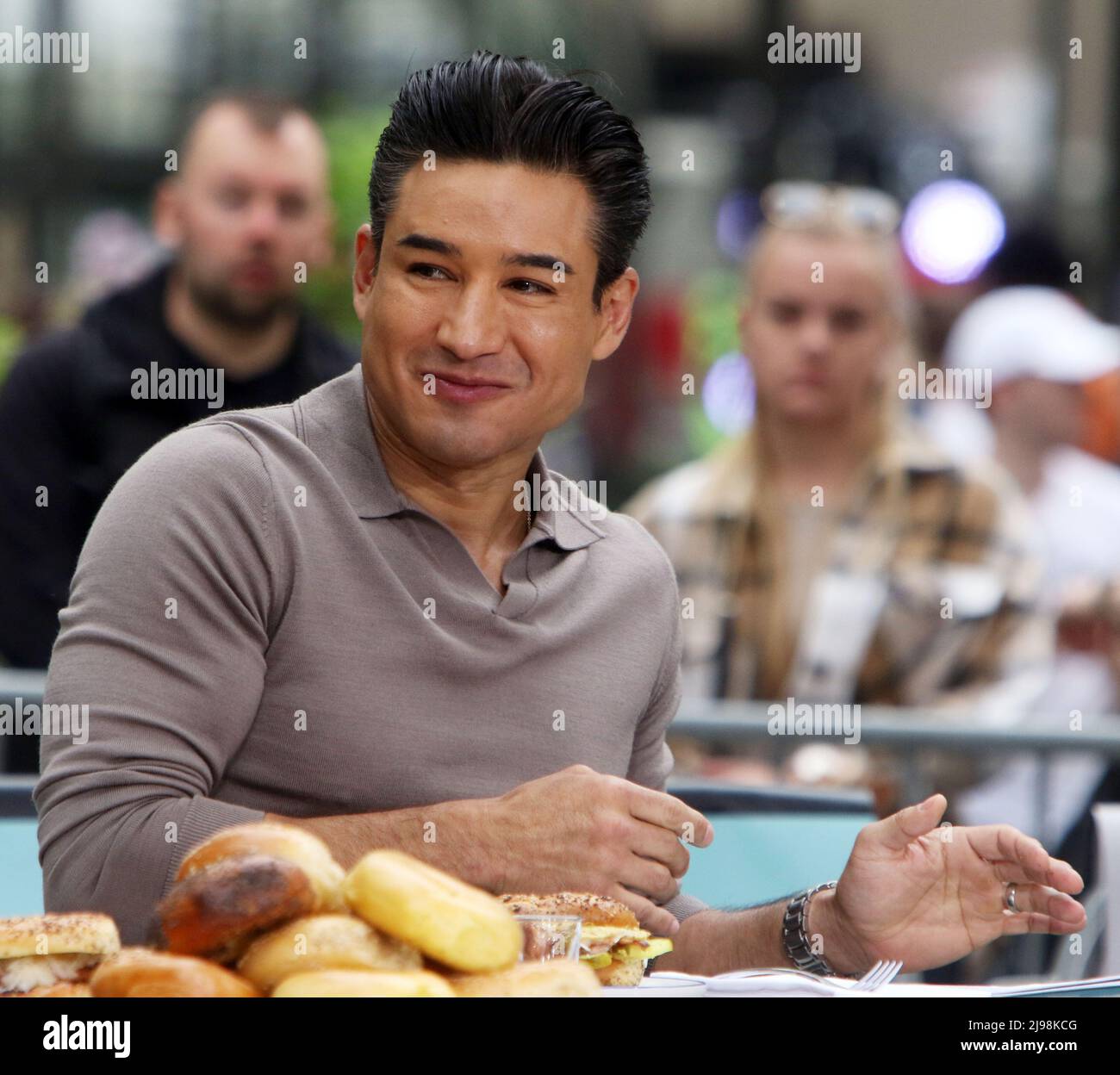 May 20, 2022. Mario Lopez on the set of Access Hollywood in New York