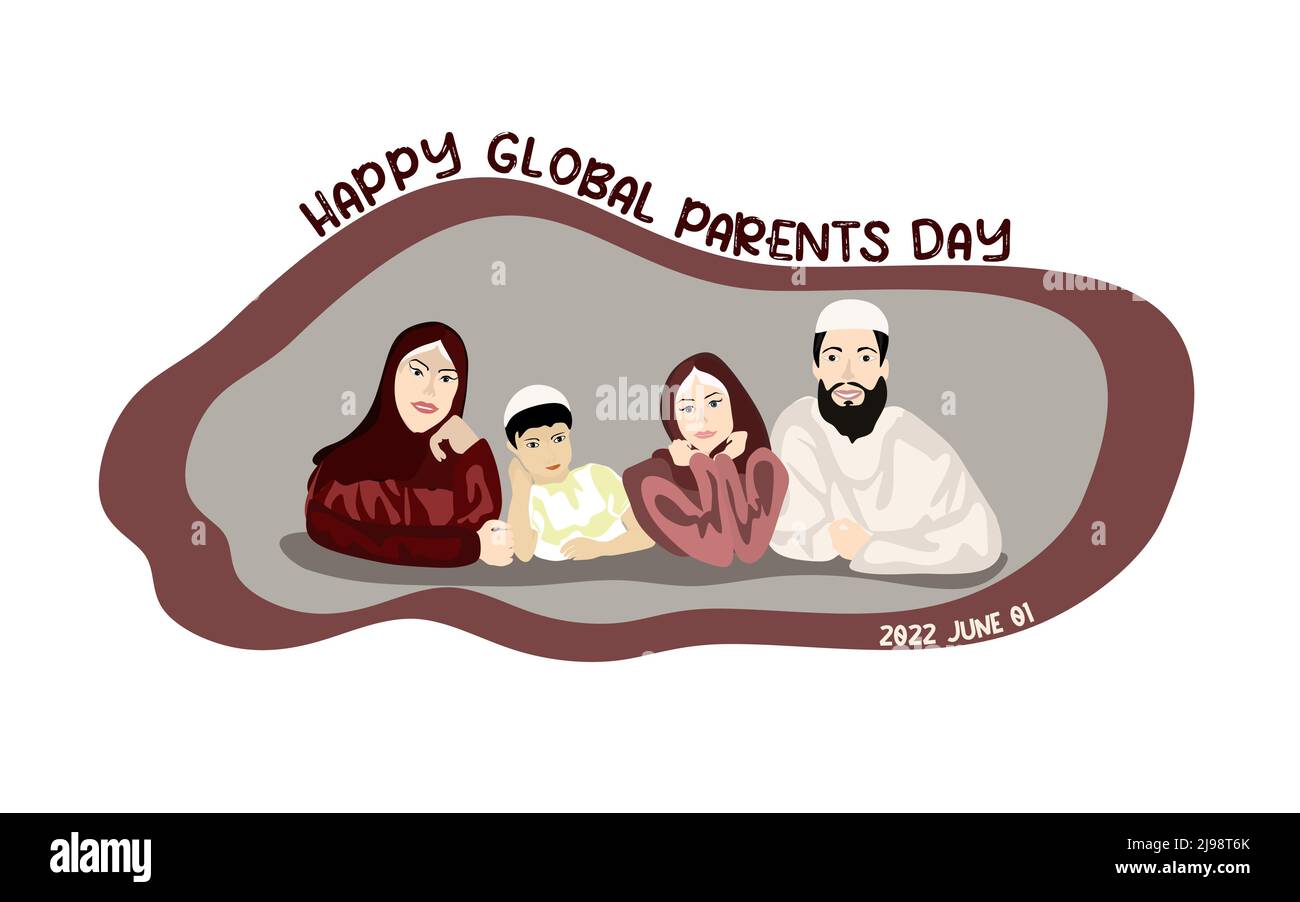 Happy Global Day of Parents vector illustration. Conceptual world