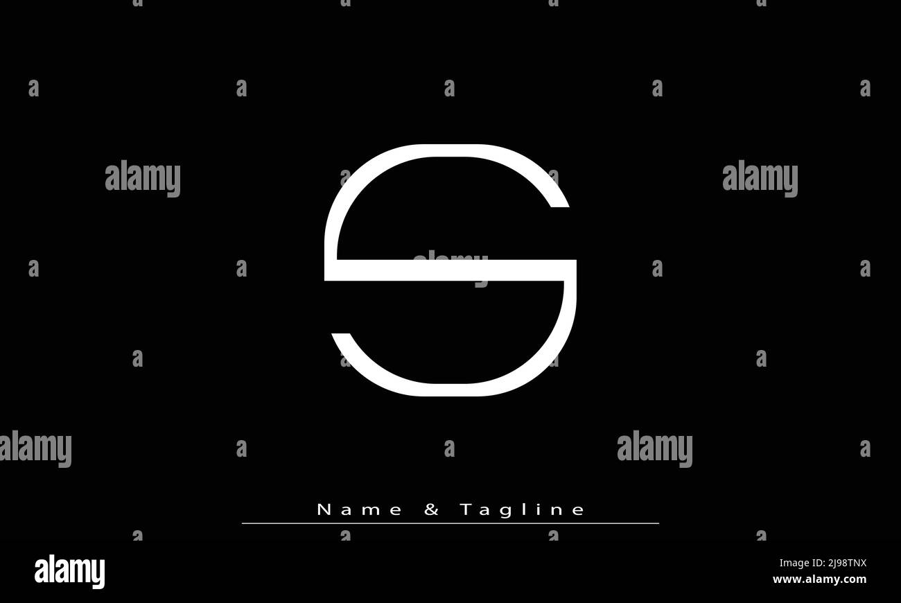 Alphabet letters Initials Monogram logo S Stock Vector