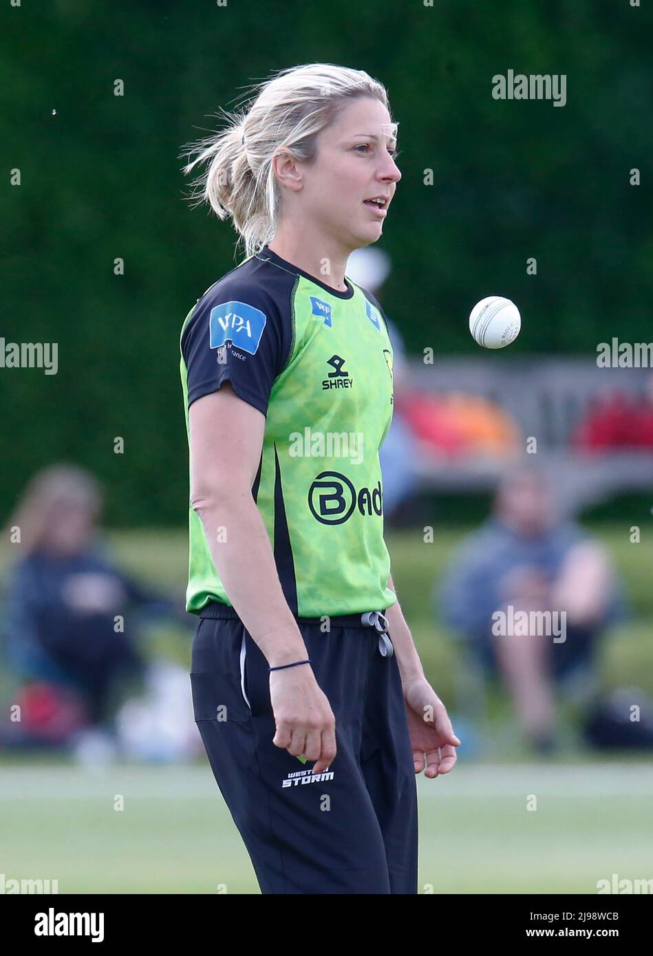 BECKENHAM ENGLAND - MAY  21 : Western Storm's Claire Nicholas during Charlotte Edwards Cup between South East Stars against Western Storm at County Cr Stock Photo