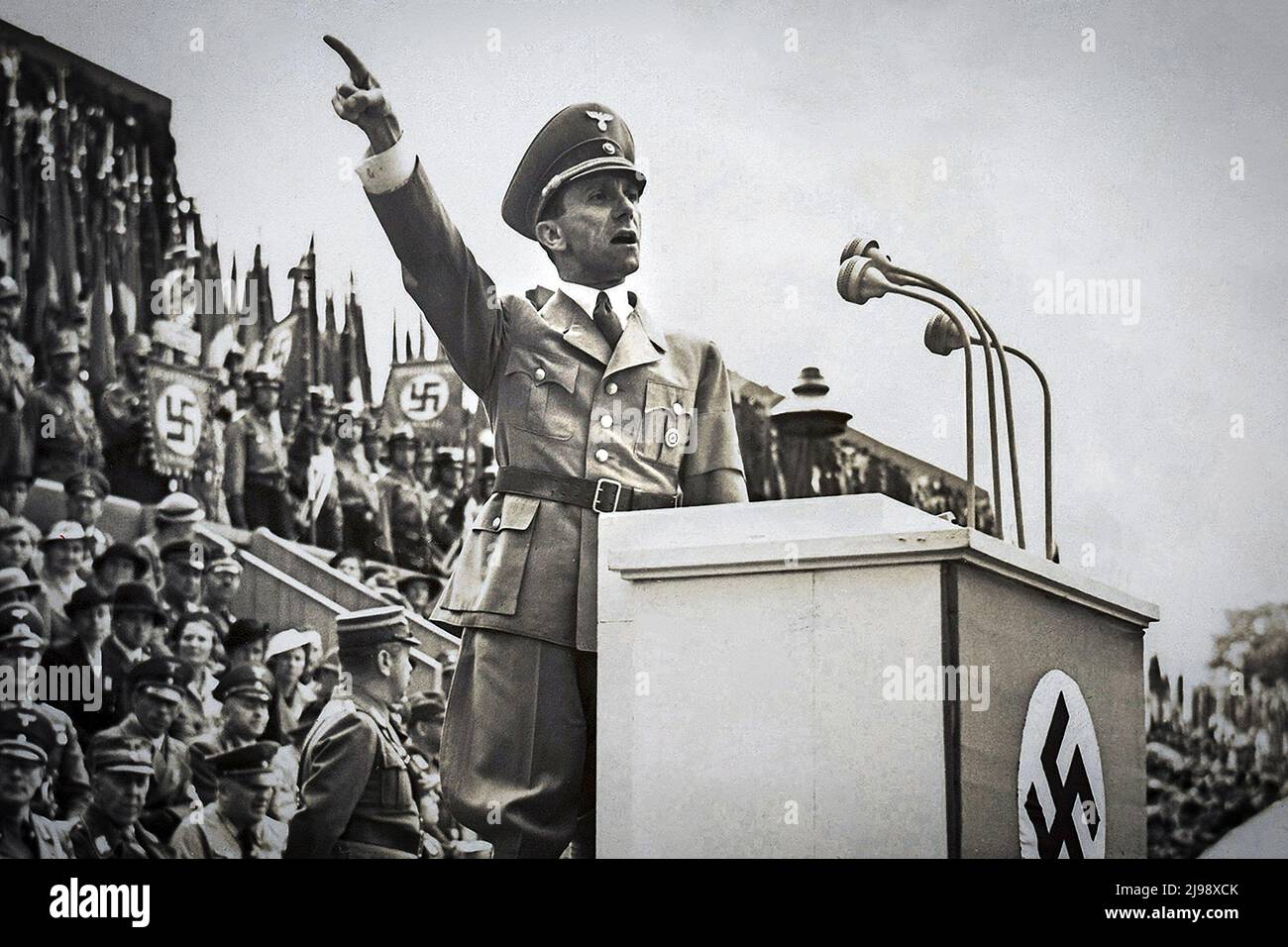 Joseph Goebbels - Reich Minister of Propaganda from 1933 to 1945 in Nazi Germany Stock Photo