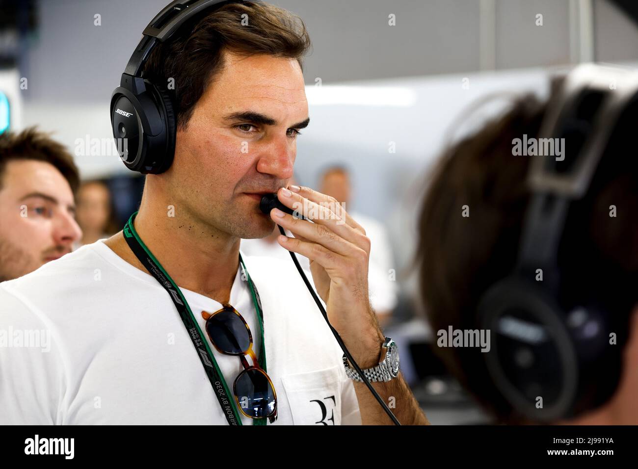 Barcelona, Spain. 21st May, 2022. Roger Federer (CHE), F1 Grand Prix of Spain at Circuit de Barcelona-Catalunya on May 21, 2022 in Barcelona, Spain. (Photo by HIGH TWO) Credit: dpa/Alamy Live News Stock Photo