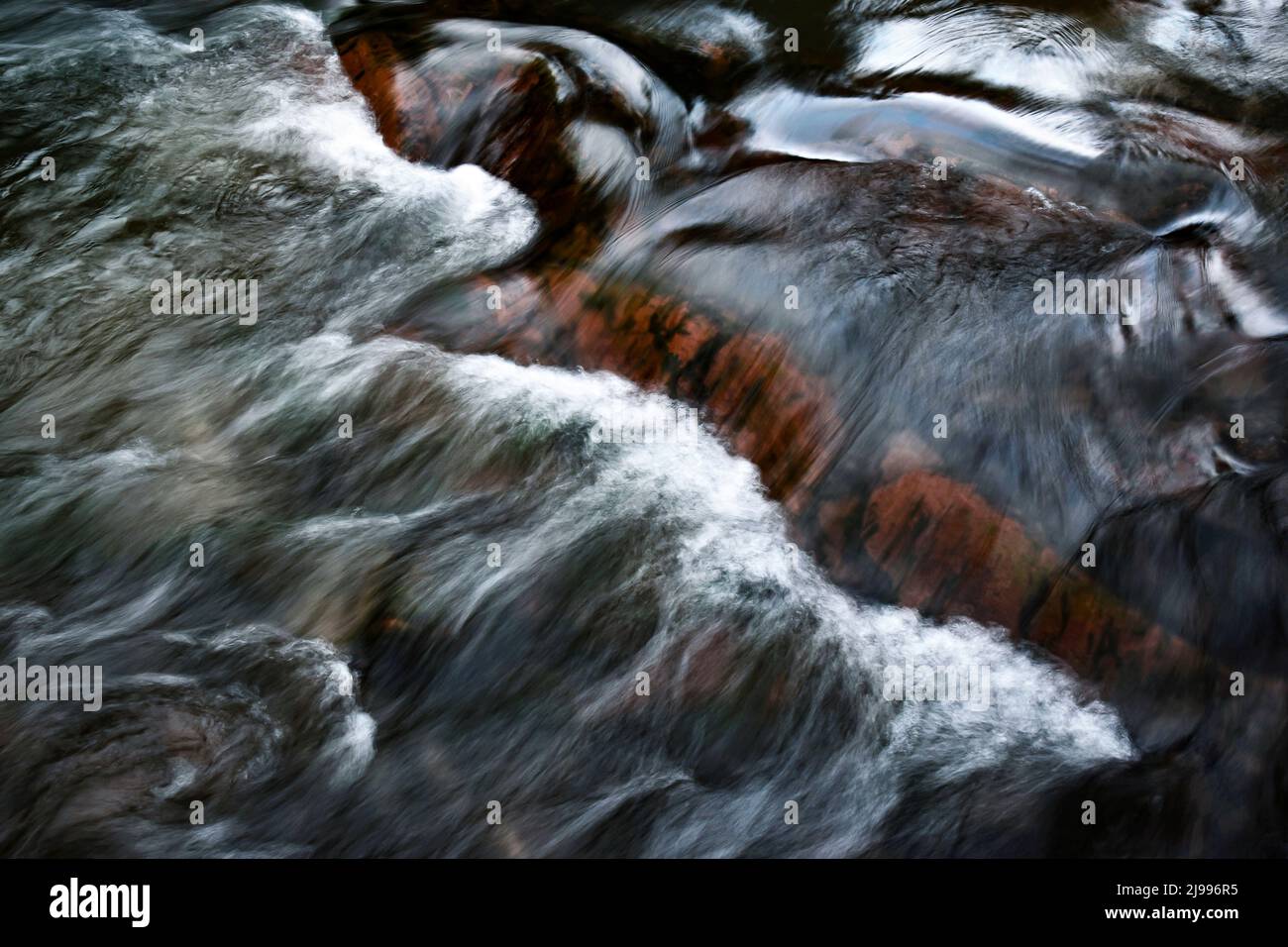 nature background Abstract wave pattern on the flowing river Stock ...