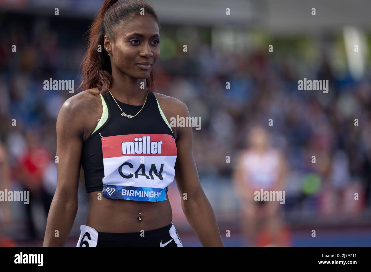 Birmingham, England. 21st May, 2022.  (GBR) during the Women's 4x100m Relay at the Müller Diamond League athletics event at the Alexander Stadium in Birmingham, England. The Diamond League is an annual series of elite track and field athletic competitions comprising fourteen of the best invitational athletics meetings. Credit: Sporting Pics / Alamy Live News Stock Photo