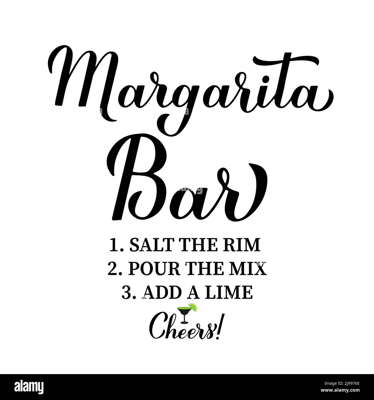 Free Printable Margarita Bar Sign Free Printable Margarita Bar Sign