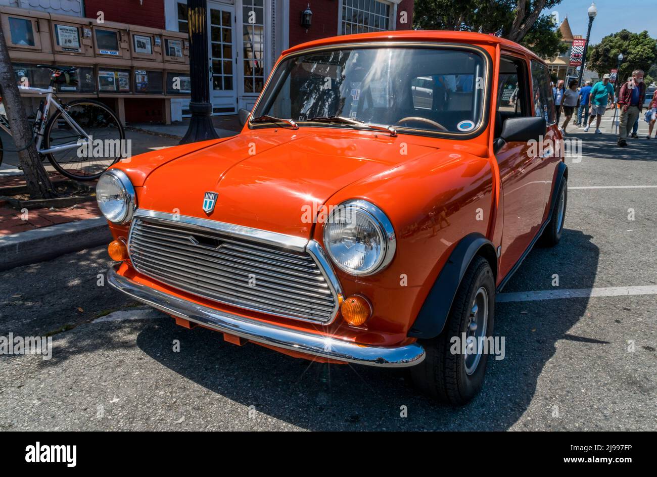 Details from the Pacific Grove Little Car Show during the events of Monterey Car Week Stock