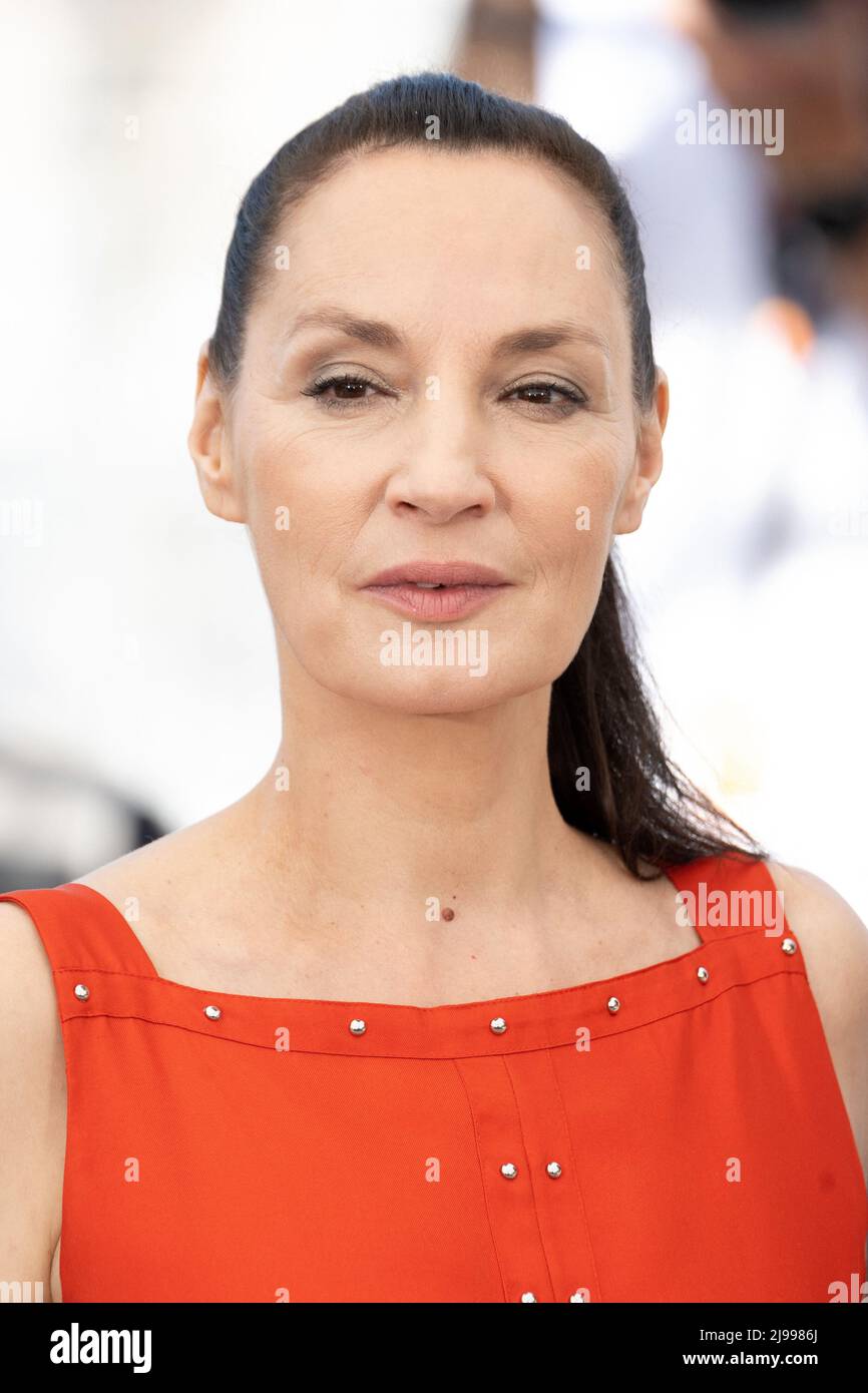 Jeanne Balibar attends the photocall for Irma Vep during the 75th ...