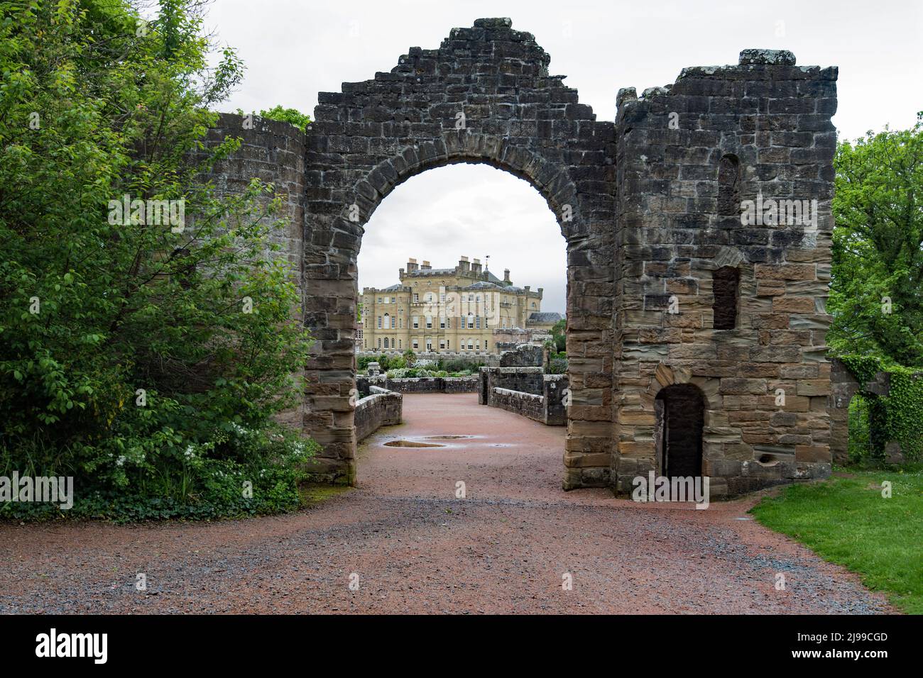 Culzean Castle & Country Park in Dumfries & Galloway Maybole, Carrick, on the Ayrshire Coast of Scotland, United Kingdom. National trust for Scotland Stock Photo
