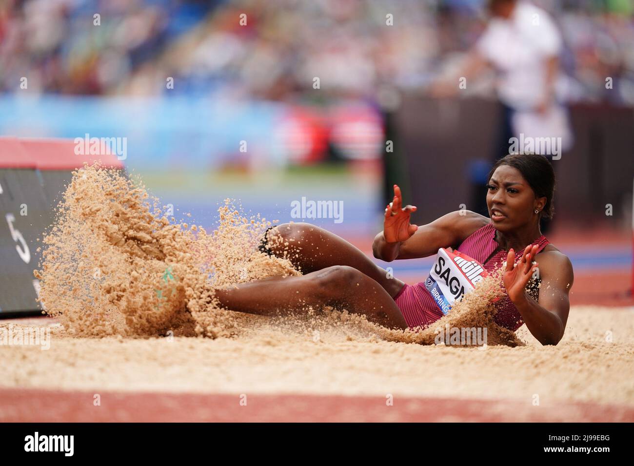 Birmingham, UK. 21st May, 2022. Khaddi Sagnia of Sweden competes in the ...