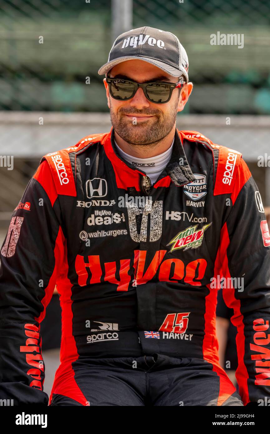 Indianapolis, Indiana, USA. 21st May, 2022. JACK HARVEY (45) of Bassingham, England qualifies for the Indianapolis 500 at Indianapolis Motor Speedway in Indianapolis, Indiana, USA. (Credit Image: © Walter G. Arce Sr./ZUMA Press Wire) Stock Photo