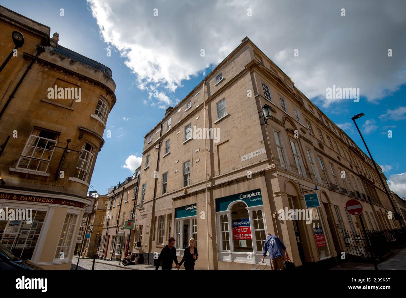 Queen Street and Northumberland Bdgs, Bath Stock Photo