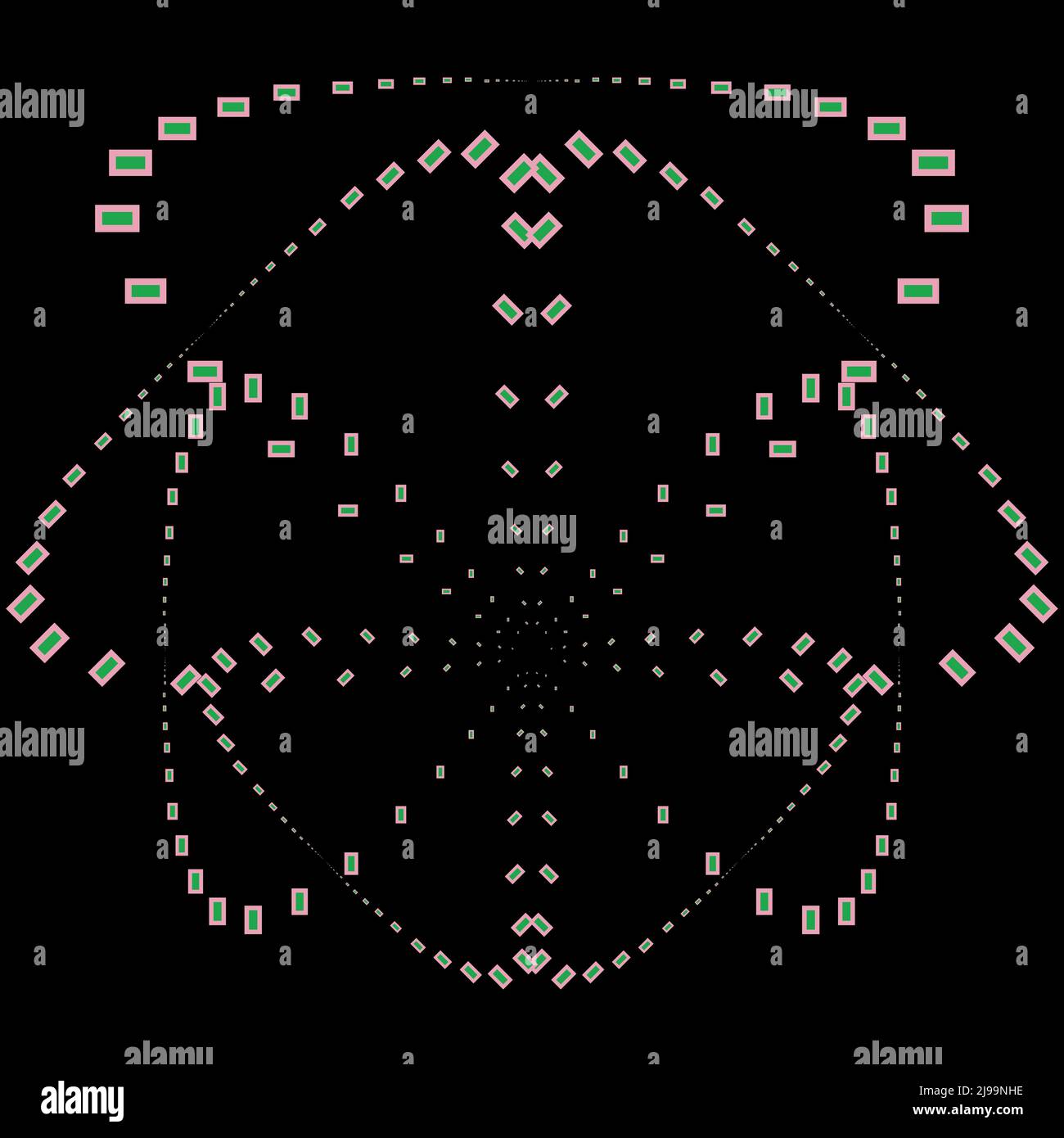 Square mosaic tile flower Stock Vector Images - Alamy