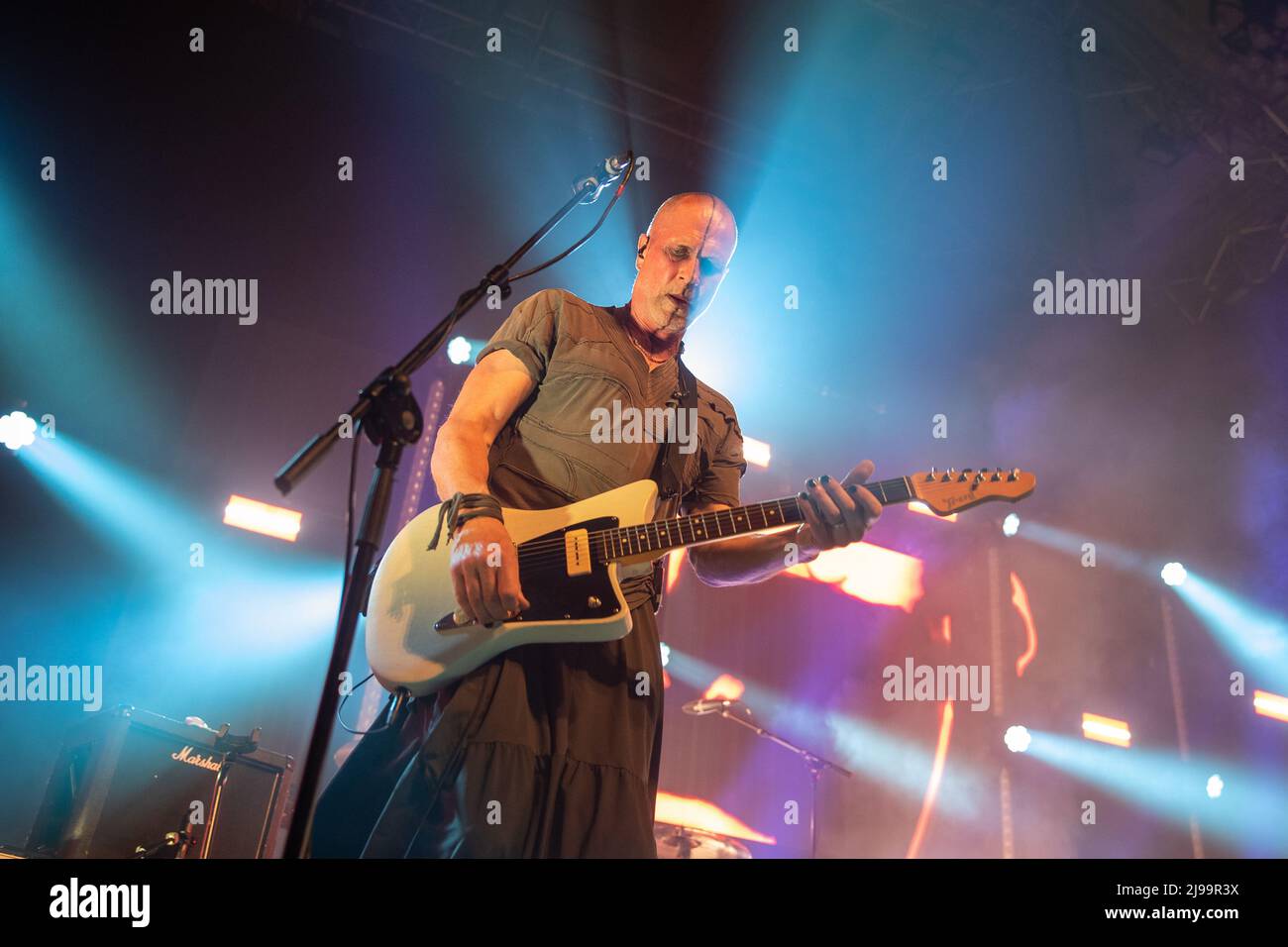 Belfast, UK. 21st May, 2022. 21st May 2022 Gary Numan played at the Ulster Hall, Belfast as part of the Intruder Tour Credit: Bonzo/Alamy Live News Stock Photo