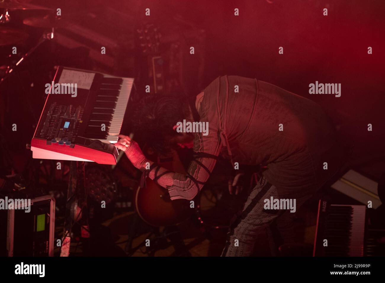 Belfast, UK. 21st May, 2022. 21st May 2022 Gary Numan played at the Ulster Hall, Belfast as part of the Intruder Tour Credit: Bonzo/Alamy Live News Stock Photo